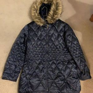 Women’s Liz Claiborne winter coat navy blue